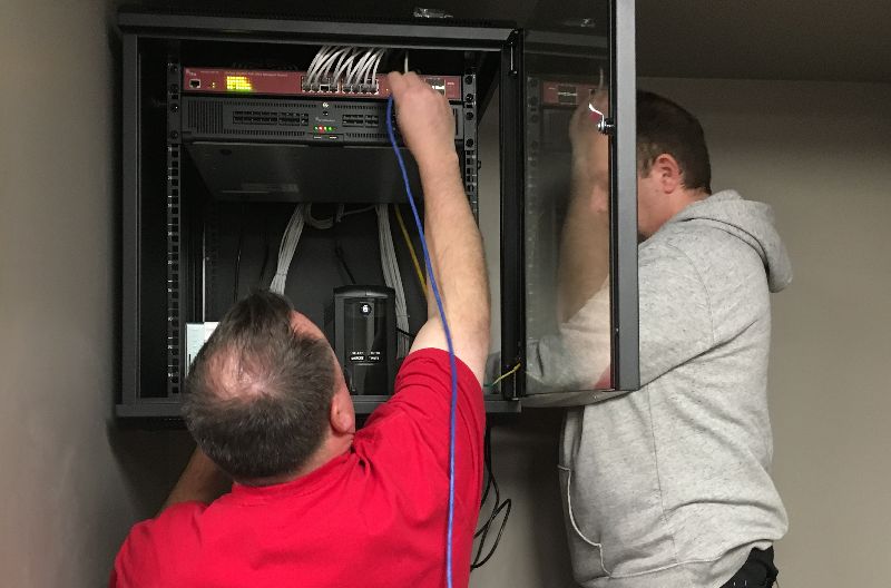 Surveillance-Cameras-NVR-Rack-Installation-Union-Alarm
